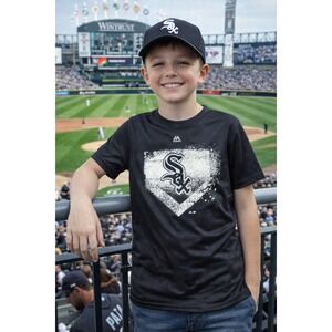 Majestic Chicago White Sox MLB Baseball T-Shirt Youth Size S Black